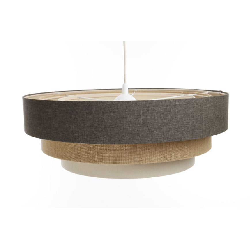 Pendel BOHO TRINITI 1xE27/60W/230V grå/beige/cremefarvet