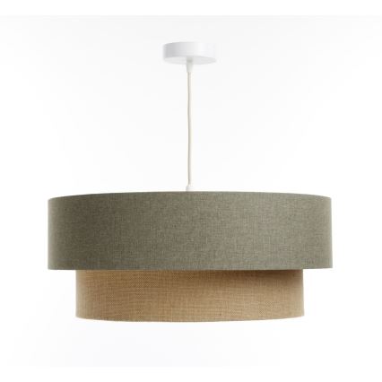 Pendel BOHO TRINITI 1xE27/60W/230V grå/beige
