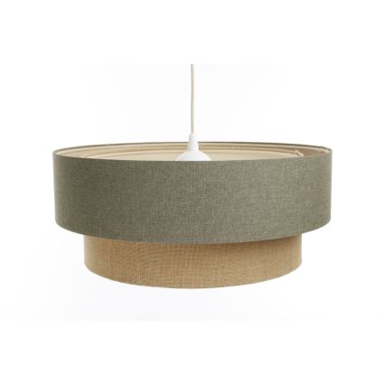 Pendel BOHO TRINITI 1xE27/60W/230V grå/beige