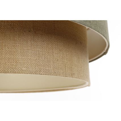 Pendel BOHO TRINITI 1xE27/60W/230V grå/beige