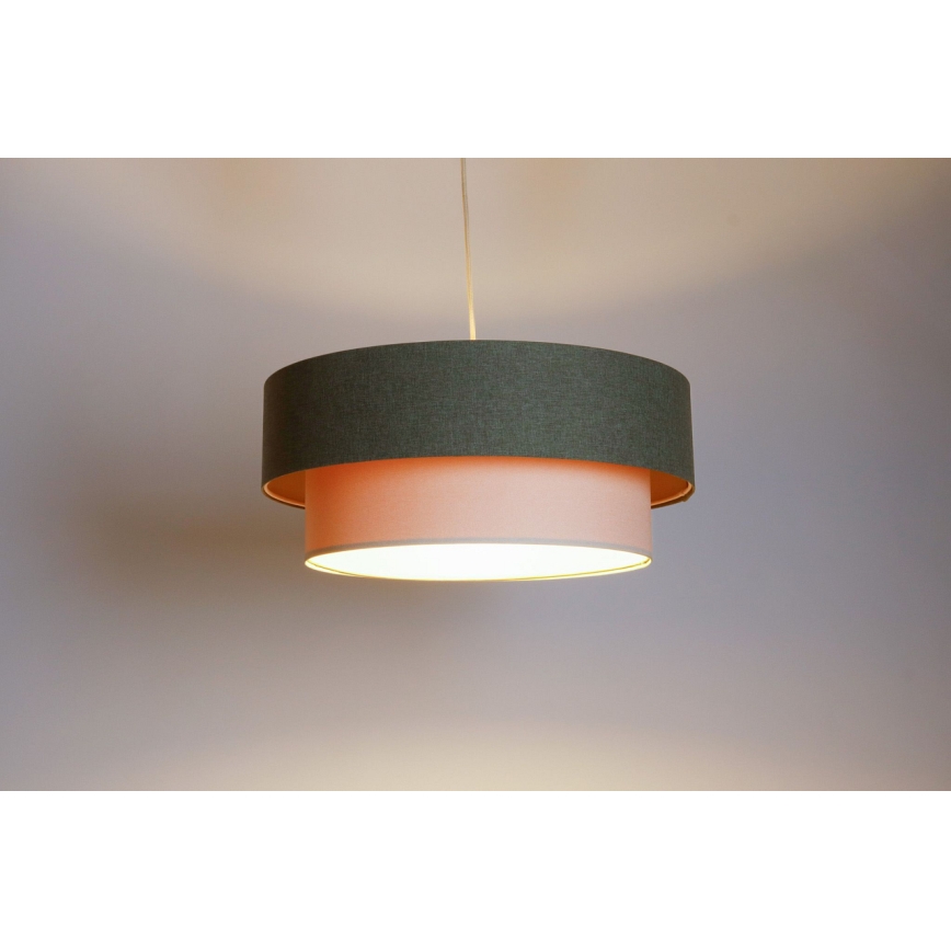Pendel BOHO TRINITI 1xE27/60W/230V grå/cremefarvet