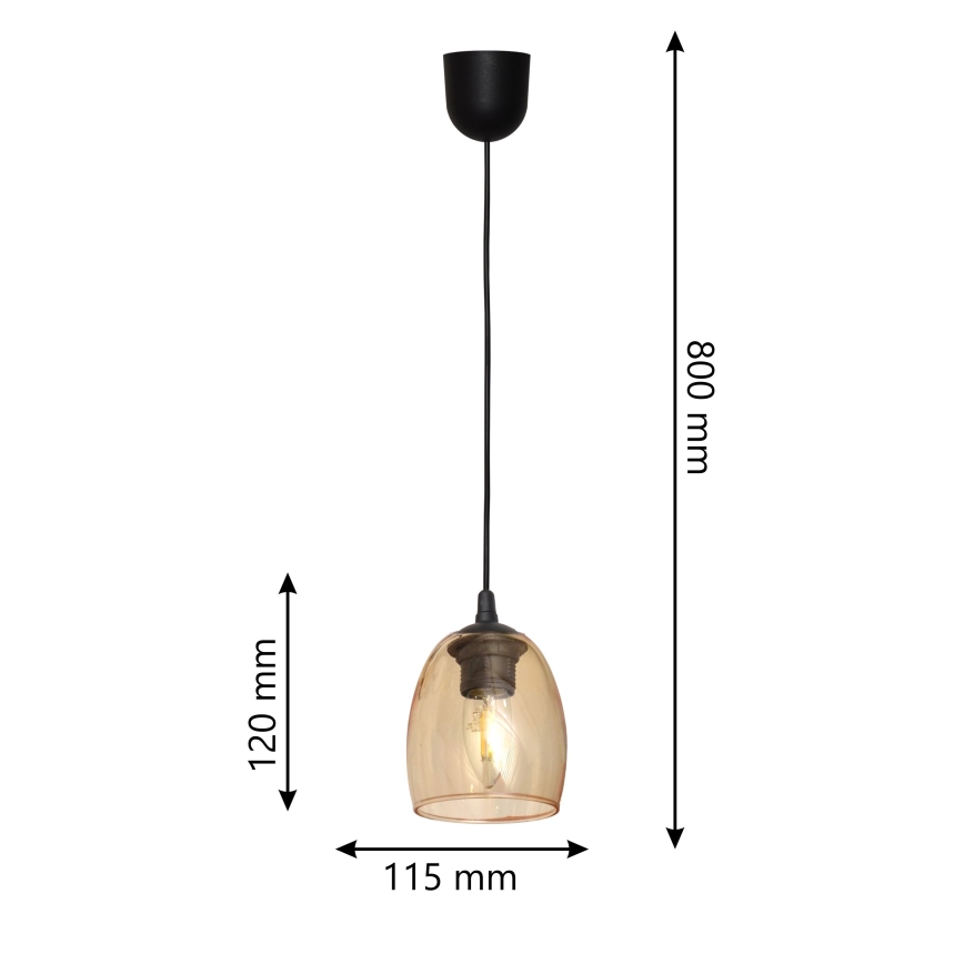 Pendel BRILLANT 1xE27/15W/230V beige