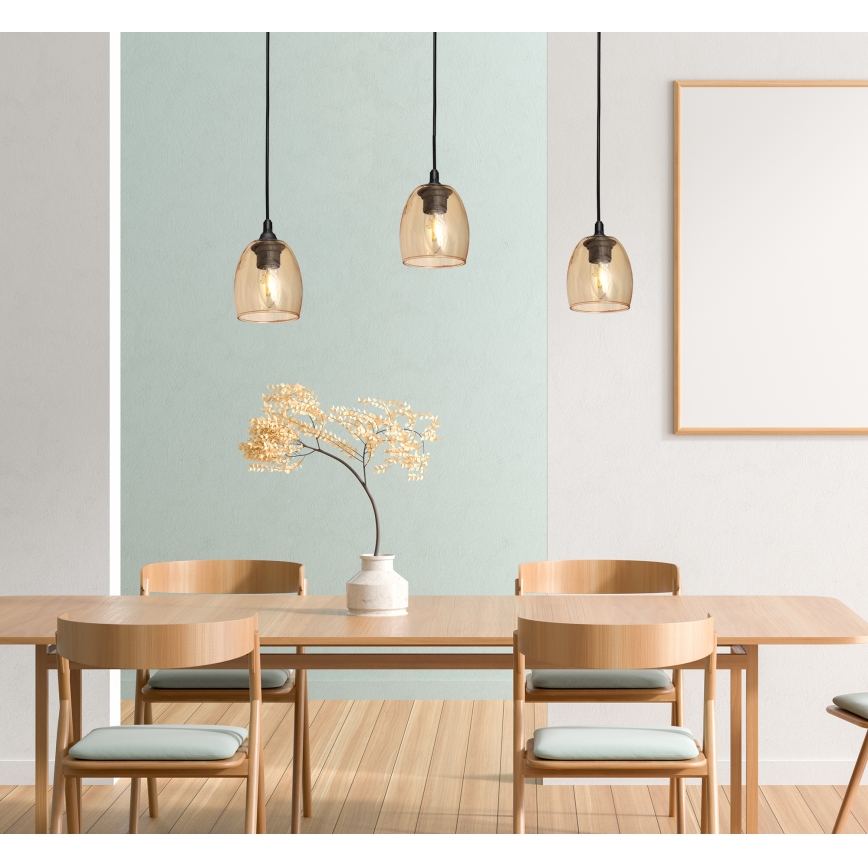 Pendel BRILLANT 3xE27/15W/230V beige