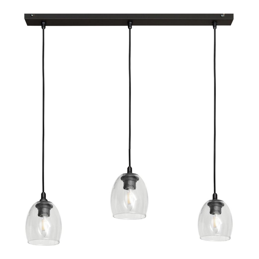 Pendel BRILLANT 3xE27/15W/230V transparent
