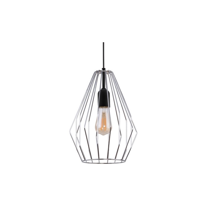 Pendel BRYLANT 1xE27/60W/230V skinnende krom