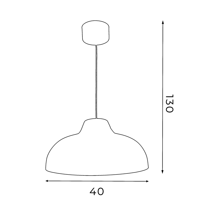 Pendel BURGOS 1xE27/60W/230V sort