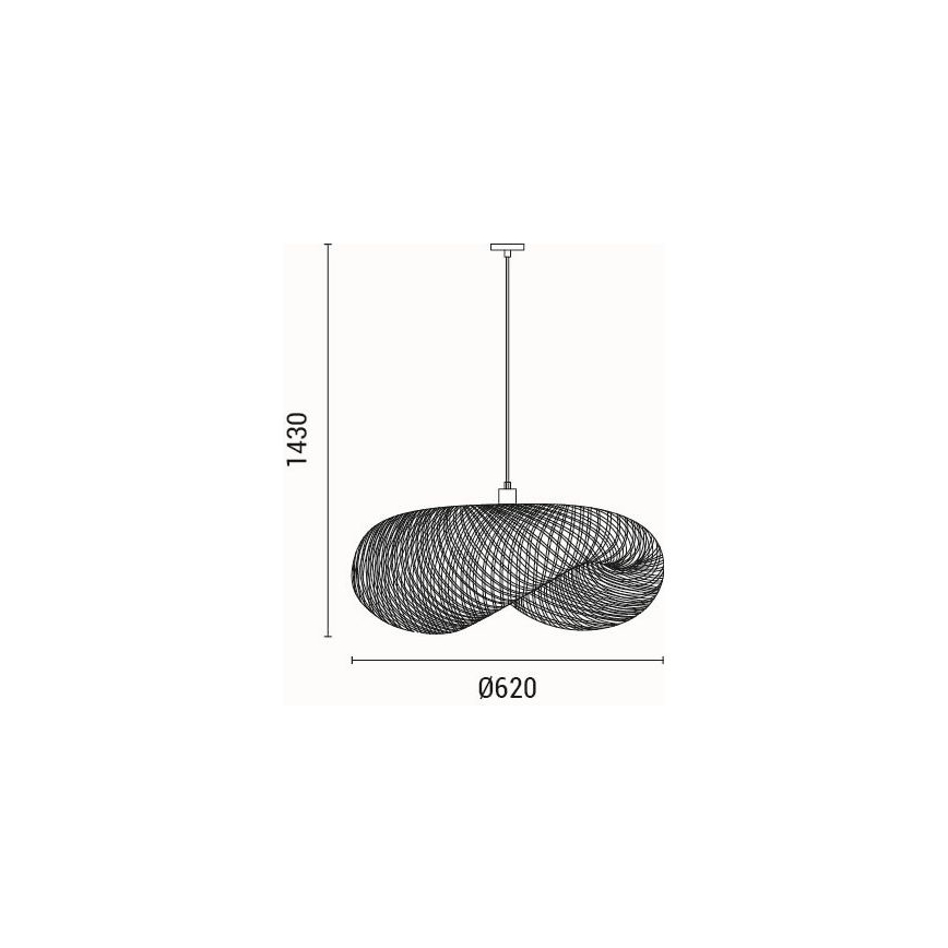 Pendel CALYPSO 1xE27/15W/230V bambus