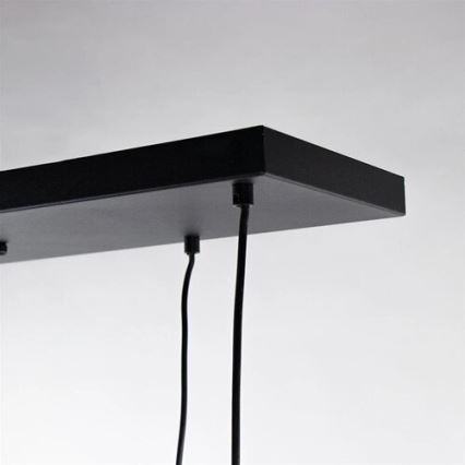 Pendel CALYPSO 4xGU10/60W/230V + 4xE27/60W sort/guldfarvet