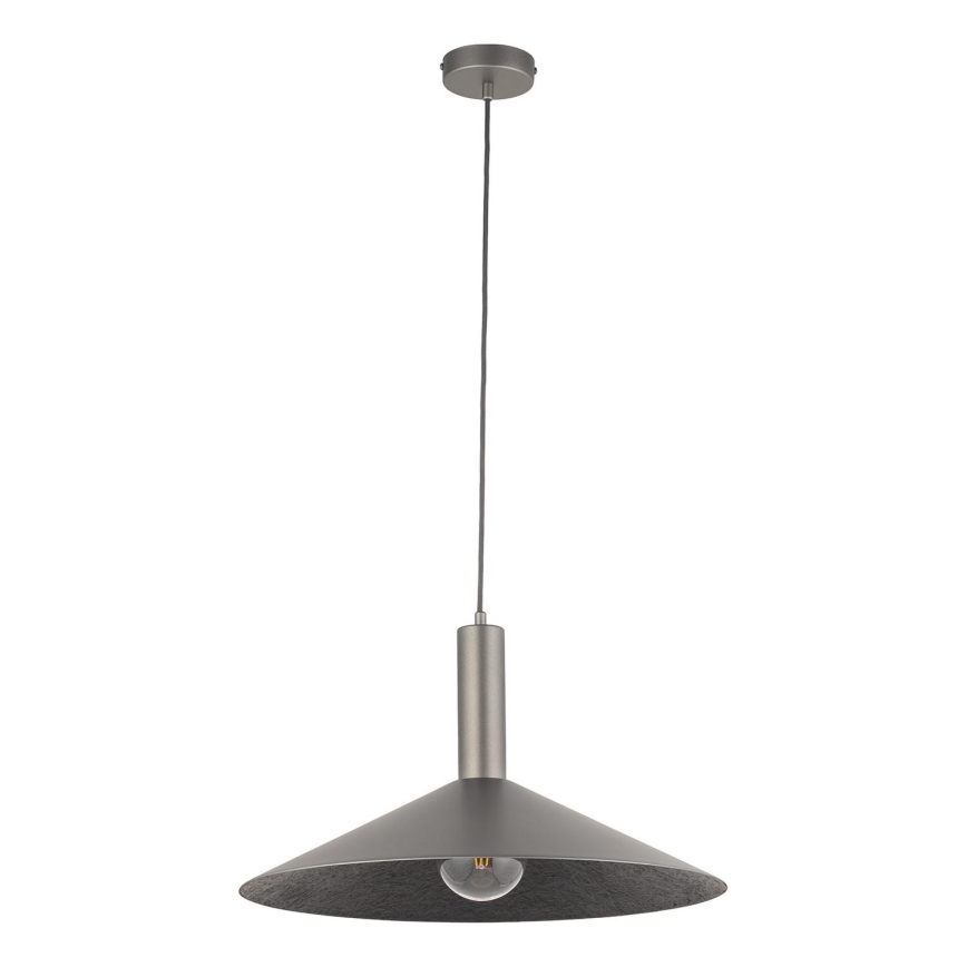 Pendel CAPRI 1xE27/15W/230V diameter 50 cm antracit/grå
