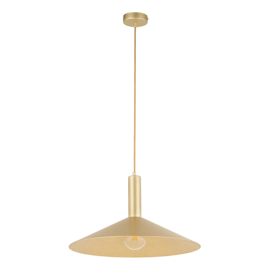 Pendel CAPRI 1xE27/15W/230V diameter 50 cm guldfarvet