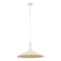 Pendel CAPRI 1xE27/15W/230V diameter 50 cm hvid/guldfarvet
