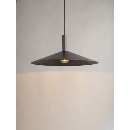 Pendel CAPRI 1xE27/15W/230V diameter 70 cm antracit/grå