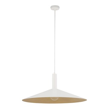 Pendel CAPRI 1xE27/15W/230V diameter 70 cm hvid/guldfarvet