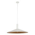 Pendel CAPRI 1xE27/15W/230V diameter 70 cm hvid/kobber