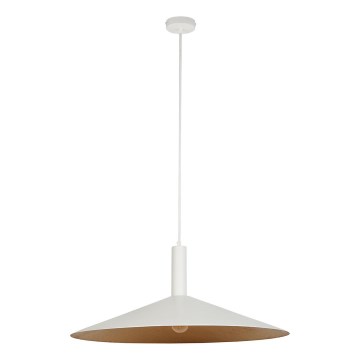 Pendel CAPRI 1xE27/15W/230V diameter 70 cm hvid/kobber