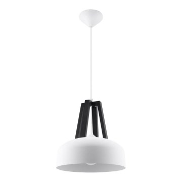 Pendel CASCO 1xE27/60W/230V diameter 30 cm Birk/bøg