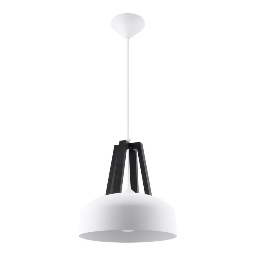 Pendel CASCO 1xE27/60W/230V diameter 30 cm Birk/bøg