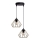 Pendel CEED GOLD 2xE27/60W/230V diameter 28 cm sort/guldfarvet