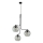 Pendel CESAR 3xE27/15W/230V, sort/røggrå