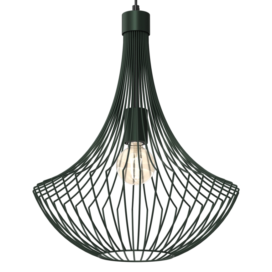 Pendel CESTA 1xE27/60W/230V grøn