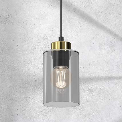 Pendel CHIC 1xE27/60W/230V sort/grå