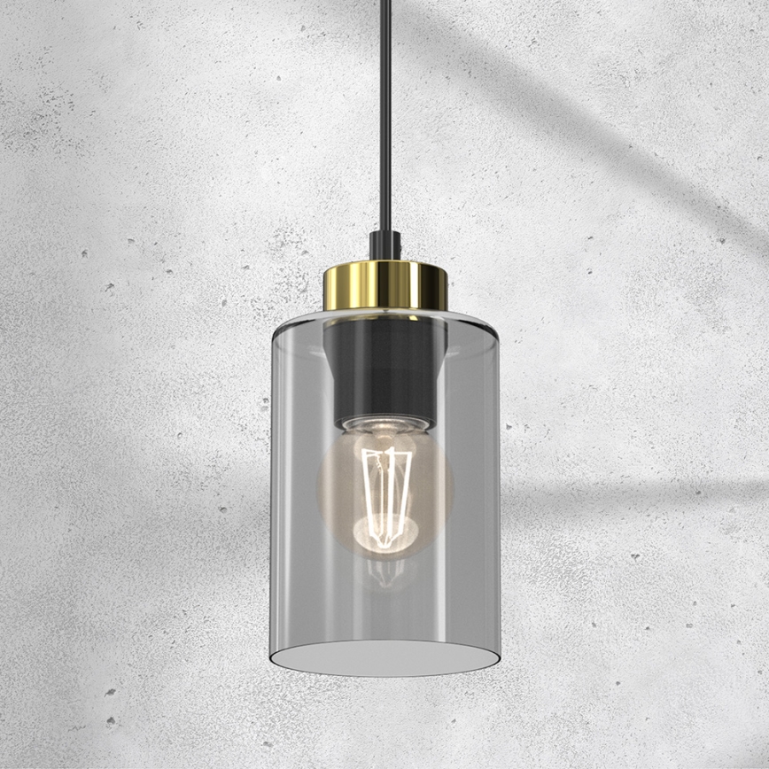Pendel CHIC 1xE27/60W/230V sort/grå