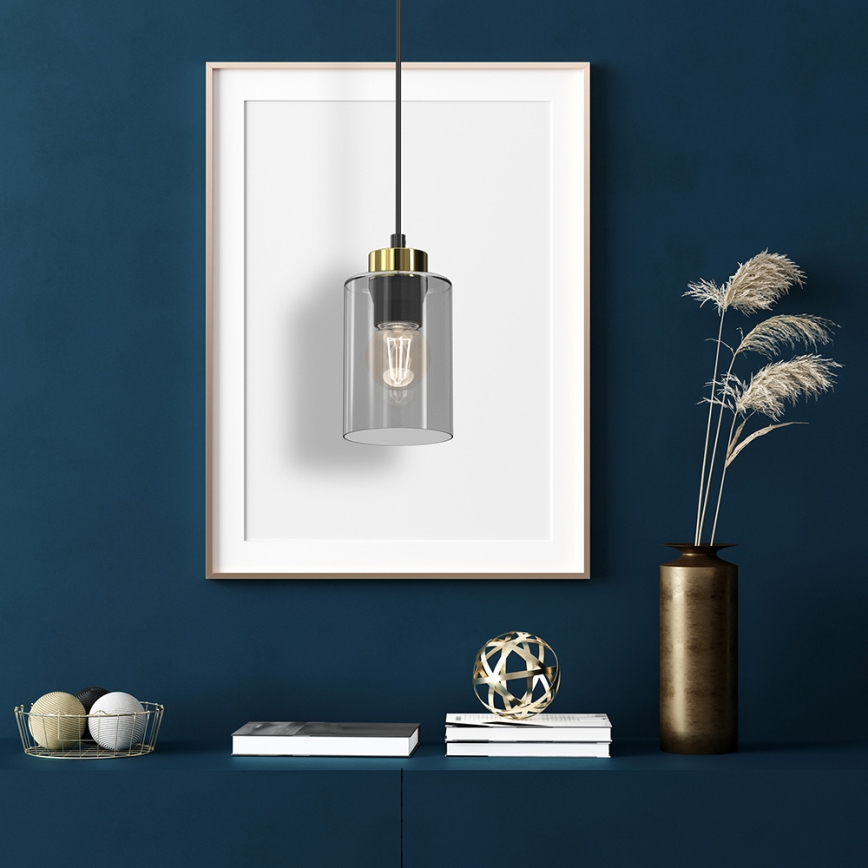 Pendel CHIC 1xE27/60W/230V sort/grå