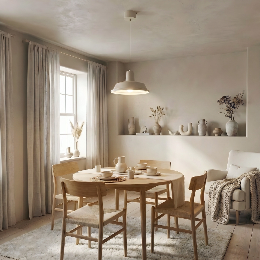 Pendel CLASS på ledning 1xE27/15W/230V beige