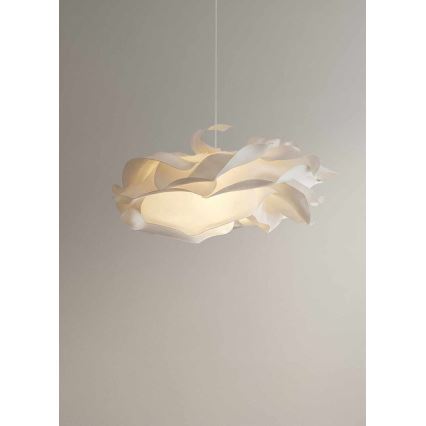 Pendel CLOUDY på ledning 1xE27/40W/230V hvid