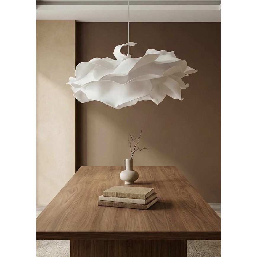Pendel CLOUDY på ledning 1xE27/40W/230V hvid