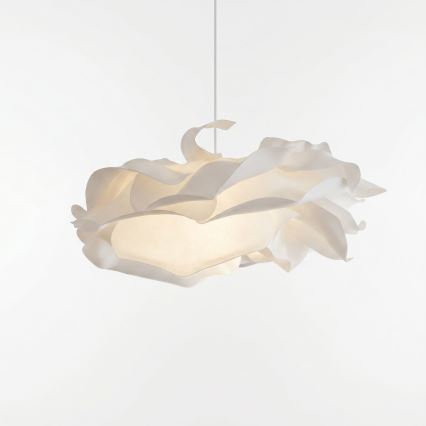 Pendel CLOUDY på ledning 1xE27/40W/230V hvid