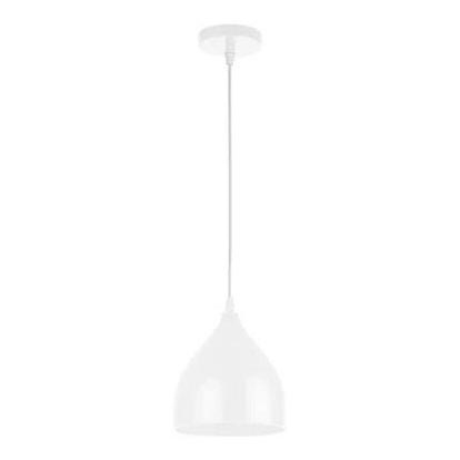 Pendel COMO 1xE27/60W/230V diameter 17 cm hvid