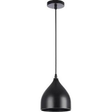 Pendel COMO 1xE27/60W/230V diameter 17 cm sort