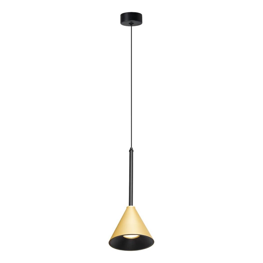 Pendel CONE 1xGU10/10W/230V guldfarvet/sort