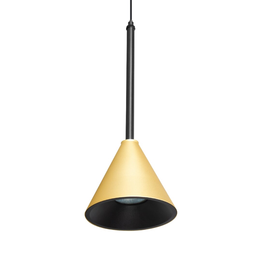 Pendel CONE 1xGU10/10W/230V guldfarvet/sort