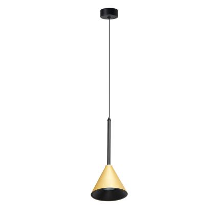 Pendel CONE 1xGU10/10W/230V guldfarvet/sort