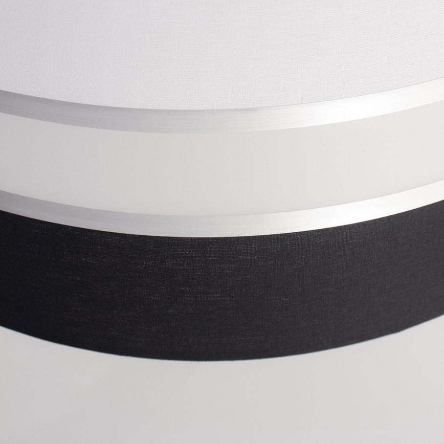 Pendel CORAL 1xE27/60W/230V sort og hvid