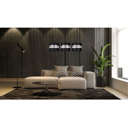 Pendel CORAL 3xE27/60W/230V sort