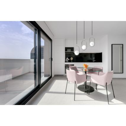 Pendel CORDEL 1xG9/28W/230V skinnende krom