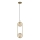 Pendel CORDEL 2xG9/28W/230V messing/røget beige