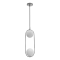 Pendel CORDEL 2xG9/28W/230V skinnende krom