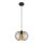 Pendel CORRINI 1xE27/60W/230V diameter 25 cm sort/beige