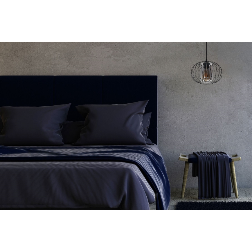 Pendel CORRINI 1xE27/60W/230V diameter 25 cm sort/grå