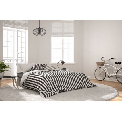 Pendel CORRINI 1xE27/60W/230V diameter 34 cm sort/grå