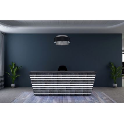 Pendel CORSA 1xE27/60W/230V sort/grå