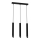 Pendel CORTE 3xGU10/8W/230V sort