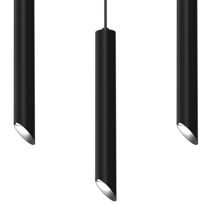 Pendel CORTE 3xGU10/8W/230V sort