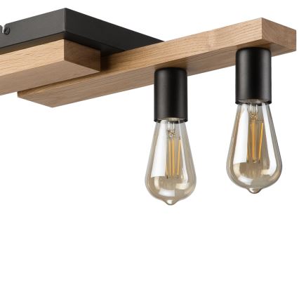 Pendel CORTINA 4xE27/15W/230V sort/eg
