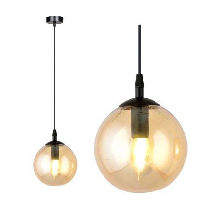 Pendel COSMO 1xE14/10W/230V diameter 14 cm sort/beige