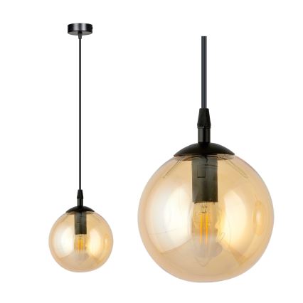 Pendel COSMO 1xE14/10W/230V diameter 14 cm sort/beige